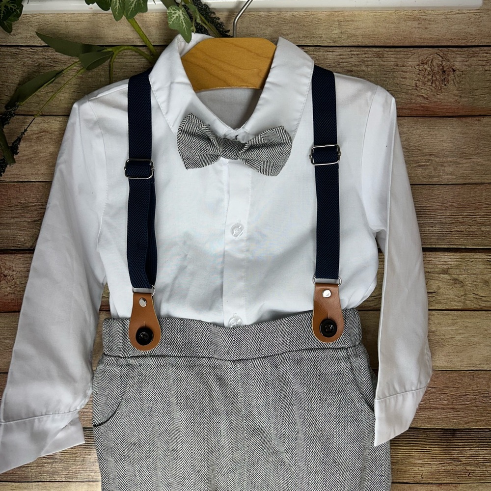 Toddler Boy Easter Gentleman Outfit Pant Set Size 2-3